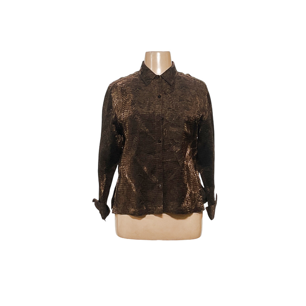 Chico's Multicolor Animal Print Button-Up Top